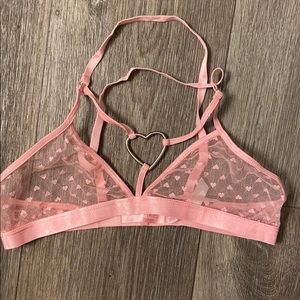 Sugar Thrillz pink heart bralette